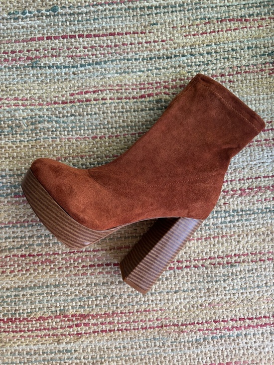 ASOS Shoes - ASOS Suede Platform Ankle Boots